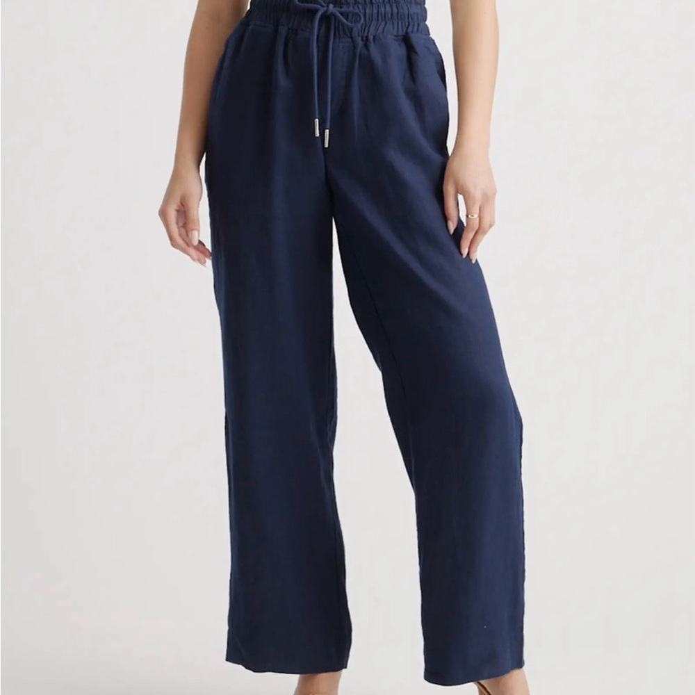 Quince Wide Leg Linen Pants - Picture 3 of 8